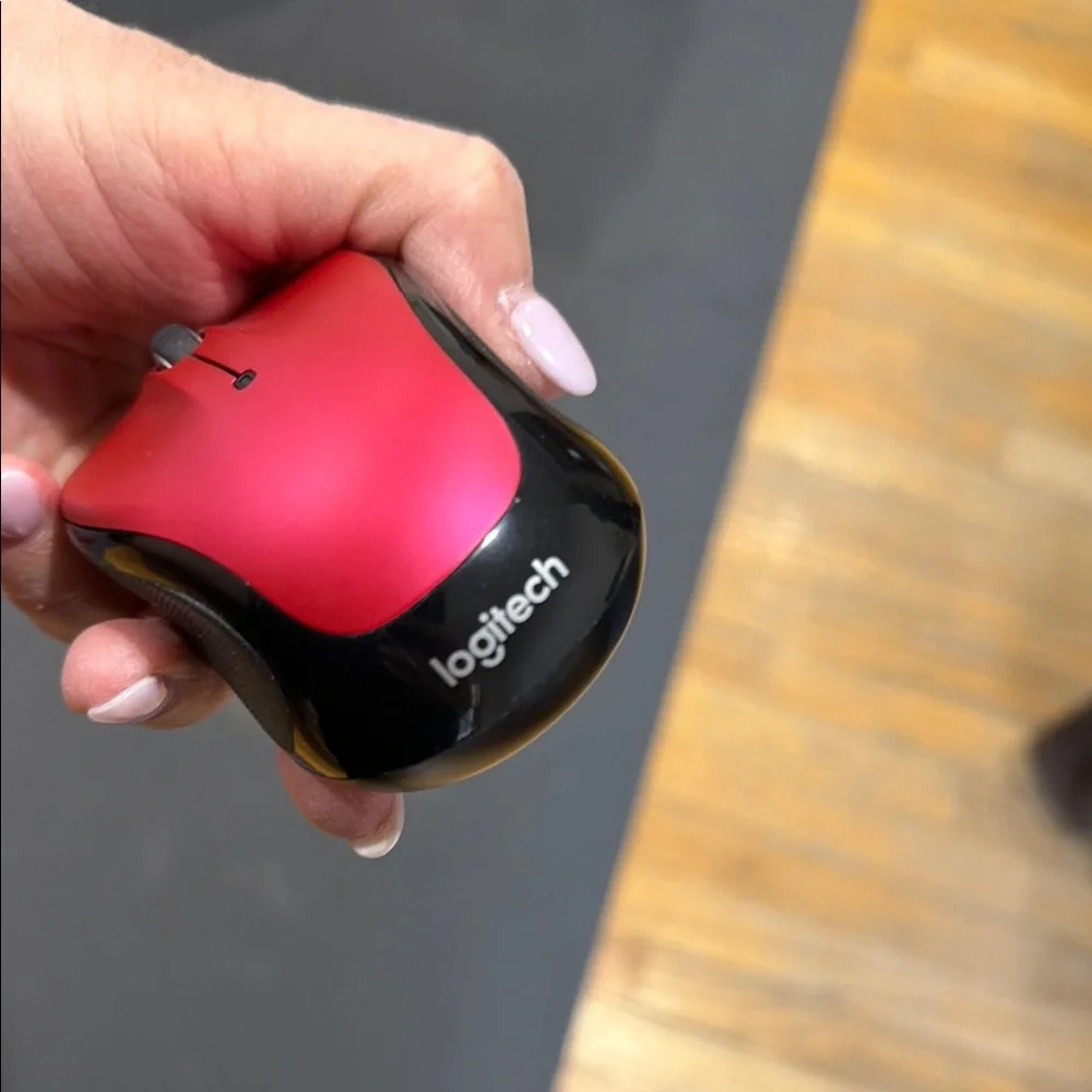 Logitech Fushia pink and Black Wireless Mouse